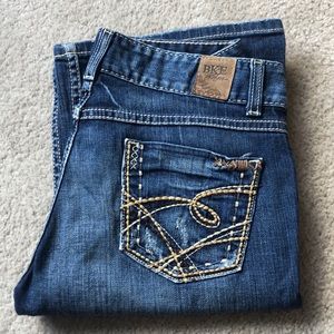 BKE culture dark blue jeans